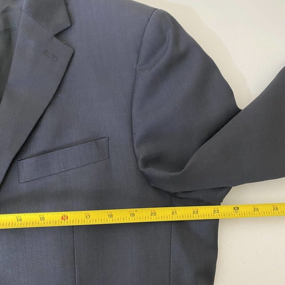 Lauren Ralph Lauren Blazer Men’s 100% Wool Navy Blue Jacket Size 46R. - Picture 11 of 12